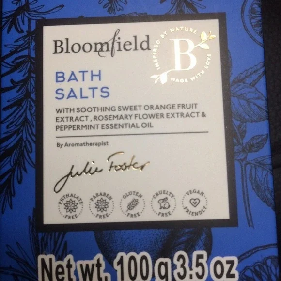 Bloomfield Bath Salts Soothing Herbal Fruit Extracts & Essential Oils New - Picture 1 of 8